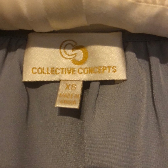 Collective Concepts Gray Wrap Top - Picture 2 of 7